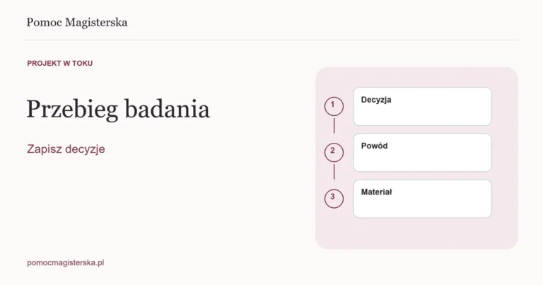 Karty decyzji, jej powodu i materiału źródłowego - ilustracja do poradnika